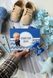 Іменний конверт для першого локону Бебі Бос синій HeyBaby