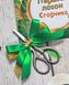 Ножницы для первого локона ребенка с зелеными лентами HeyBaby