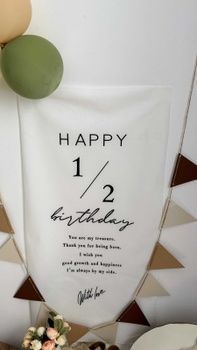 Декор на День рождения Панно Happy Birthday HeyBaby