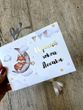 Именной конверт для хранения первого детского локона Лисичка на месяце HeyBaby