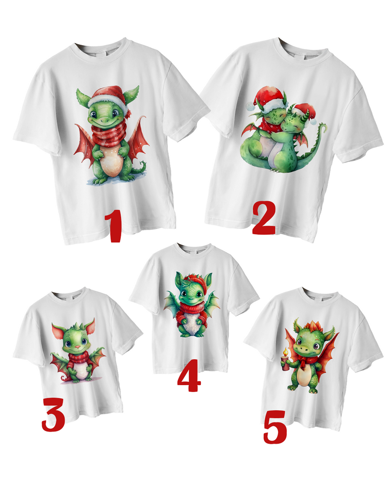 Набір футболок Family look Дракоша 2024 для трьох HeyBaby