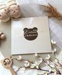 Книга пожеланий на День рождения ребенка Мишка-талисман бежевая HeyBaby