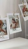 Гирлянда с фото на 12 месяцев Год вместе HeBaby