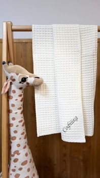 Вафельний плед HeyBaby білий