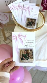 Магнит с фото для гостя на День рождения Нежные мгновения HeyBaby
