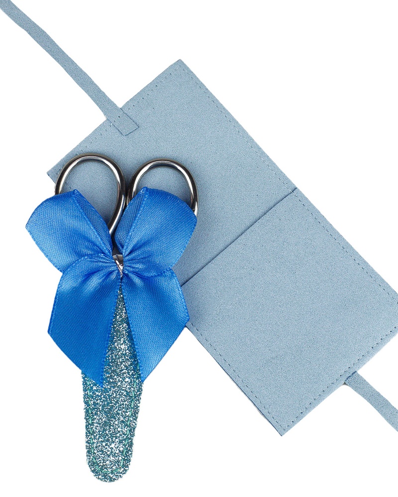 Подарочный набор для малыша конверт для хранения первого локона и ножницы HeyBaby