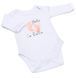 Костюм боді іменний для новонародженного Сліди Heybaby
