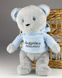 Іграшка з індивідуальним написом іменний сірий ведмедик Be у кофтинці 34 см 1st Friend HeyBaby