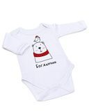 Боди именной Мишка новогодний Heybaby