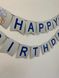 Гірлянда на День народження Happy Birthday Ведмедик з кульками HeyBaby
